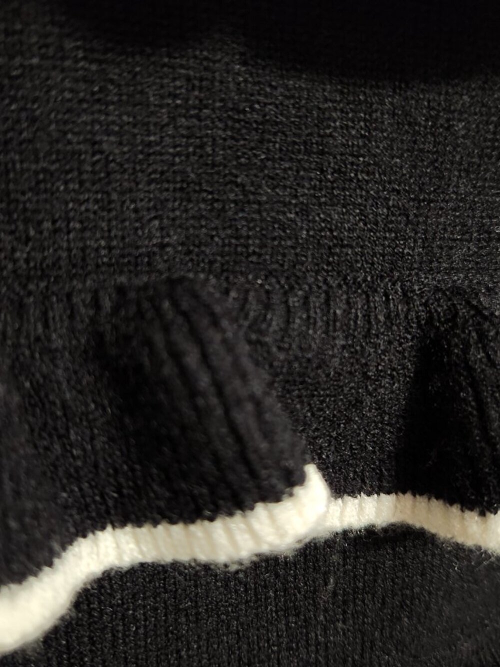Anthropologie Lisa Says Gah | Black Ruffle Bow Coquette Sweet Sweater Cardigan - Picture 5 of 6
